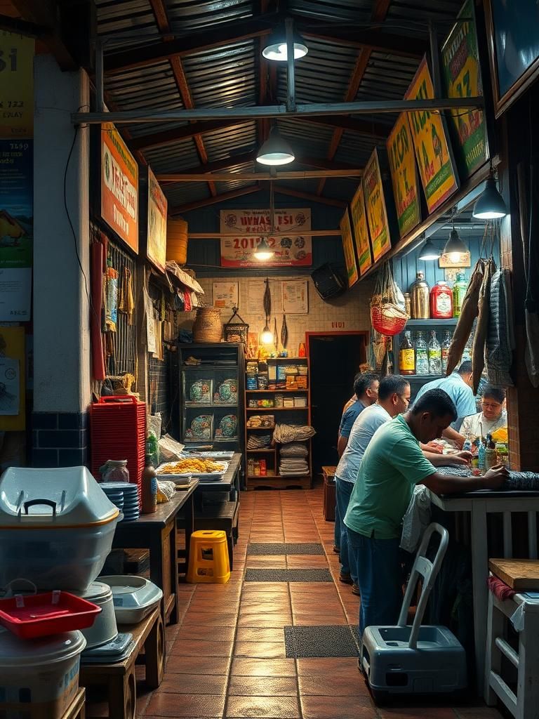 Kedai cengkerik , makanan haiwan dan peralatan memancing