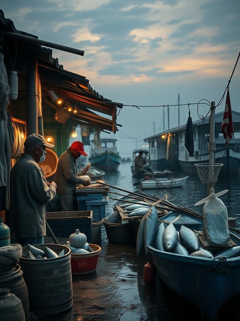 Kedai umpan memancing laut