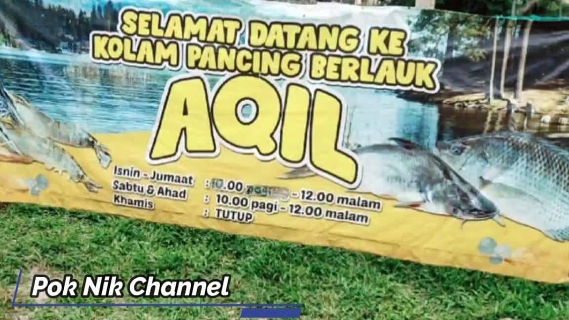 kolam pancing berlauk aqil
